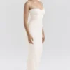 Elinor Cream Tea Frill Lace Midi Dress Elinor Cream Tea Frill Lace Midi Dress
