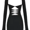 Elize Black Mini Dress Elize Black Mini Dress