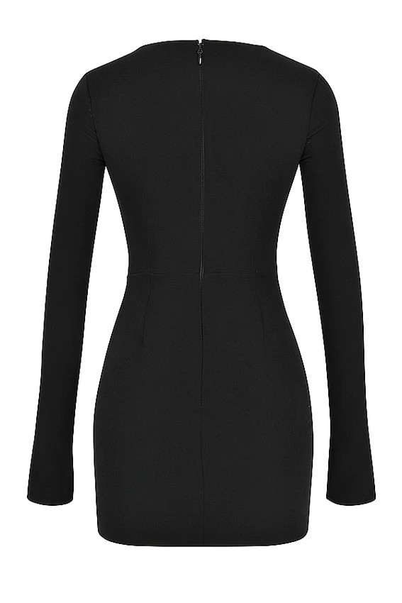 Elize Black Mini Dress Elize Black Mini Dress