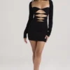 Elize Black Mini Dress Elize Black Mini Dress