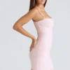Ella Ballerina Pink Gathered Stretch Mesh Mini Dress Ella Ballerina Pink Gathered Stretch Mesh Mini Dress