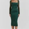 Ellica Emerald Green Midi Dress Ellica Emerald Green Midi Dress