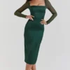 Ellica Emerald Green Midi Dress Ellica Emerald Green Midi Dress