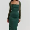 Ellica Emerald Green Midi Dress Ellica Emerald Green Midi Dress