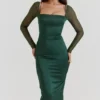 Ellica Emerald Green Midi Dress Ellica Emerald Green Midi Dress
