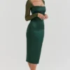 Ellica Emerald Green Midi Dress Ellica Emerald Green Midi Dress