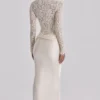 Ellie Vintage Ivory Lace Long Sleeve Bodysuit