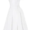Emmanuela White Strapless Pleated Mini Dress Emmanuela White Strapless Pleated Mini Dress