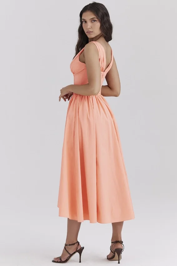 Emmelina Sorbet Cotton Corset Sundress Emmelina Sorbet Cotton Corset Sundress