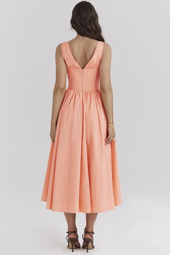 Emmelina Sorbet Cotton Corset Sundress Emmelina Sorbet Cotton Corset Sundress