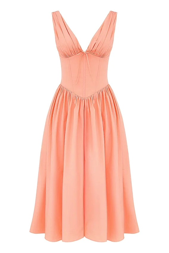 Emmelina Sorbet Cotton Corset Sundress Emmelina Sorbet Cotton Corset Sundress