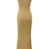 Emmie Gold Metallic Maxi Dress Emmie Gold Metallic Maxi Dress