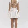 Enchant White Open Back Mini Dress Enchant White Open Back Mini Dress