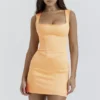 Enya Apricot Corset Mini Dress Enya Apricot Corset Mini Dress