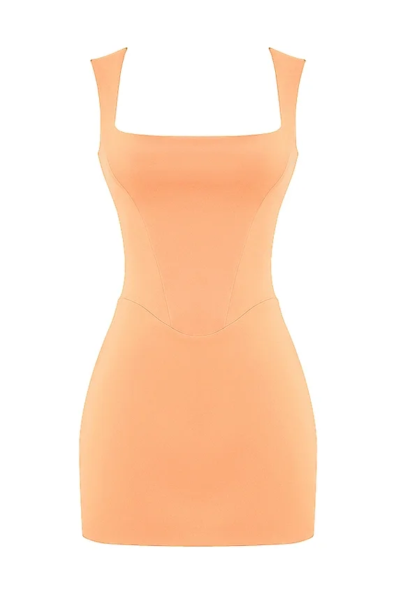 Enya Apricot Corset Mini Dress Enya Apricot Corset Mini Dress