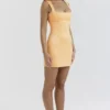 Enya Apricot Corset Mini Dress Enya Apricot Corset Mini Dress