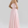 Esme Blush Pink Lurex Chiffon Maxi Dress Esme Blush Pink Lurex Chiffon Maxi Dress