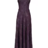 Esme Grape Lurex Chiffon Maxi Dress Esme Grape Lurex Chiffon Maxi Dress