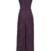 Esme Grape Lurex Chiffon Maxi Dress Esme Grape Lurex Chiffon Maxi Dress