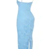 Eva Tuscan Blue Embroidered Floral Maxi Dress Eva Tuscan Blue Embroidered Floral Maxi Dress
