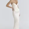 Eve Ivory Satin Corset Maxi Gown – Limited Edition