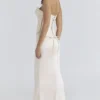 Eve Ivory Satin Corset Maxi Gown – Limited Edition