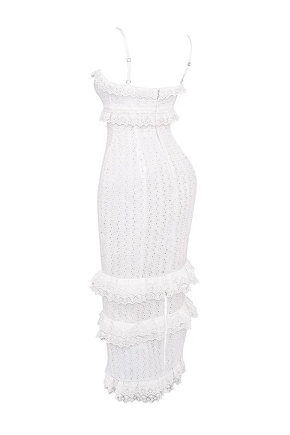 Eve White Broderie Maxi Dress Eve White Broderie Maxi Dress