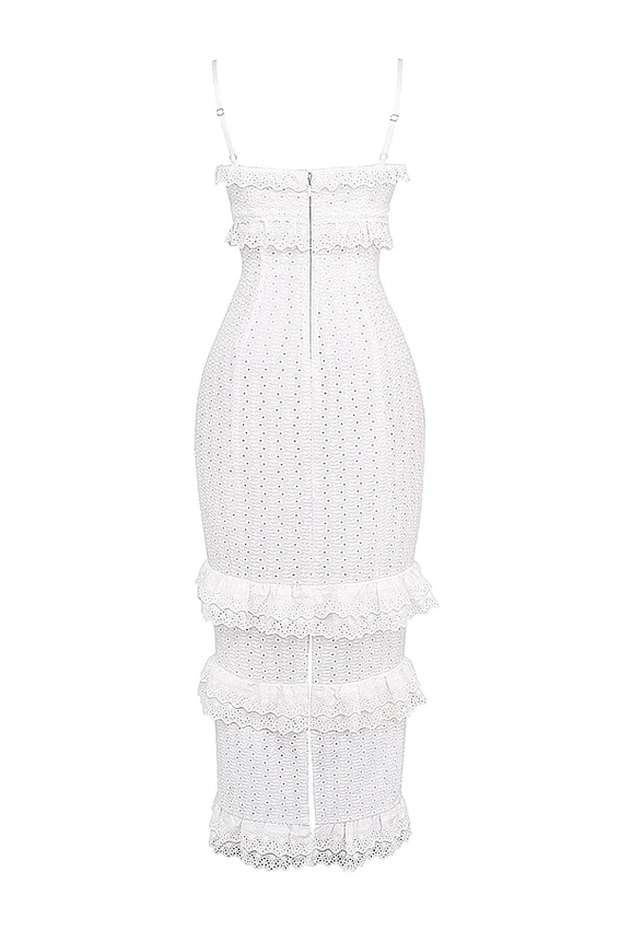 Eve White Broderie Maxi Dress Eve White Broderie Maxi Dress