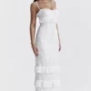 Eve White Broderie Maxi Dress Eve White Broderie Maxi Dress