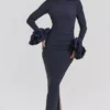 Fabienne Midnight Ruffle Sleeve Maxi Dress Fabienne Midnight Ruffle Sleeve Maxi Dress