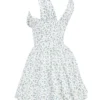 Fabrizia White Bluebell Print Corset Mini Dress Fabrizia White Bluebell Print Corset Mini Dress