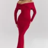 Faith Holly Red Cashmere Blend Midi Skirt Faith Holly Red Cashmere Blend Midi Skirt
