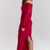 Faith Holly Red Cashmere Blend Midi Skirt Faith Holly Red Cashmere Blend Midi Skirt