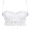 Federica White Broderie Anglais Bralette Top