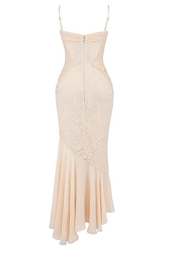 Felicia Vanilla Chiffon & Lace Gown Felicia Vanilla Chiffon & Lace Gown