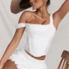 Fifi White Layered Mini Skirt Fifi White Layered Mini Skirt