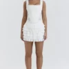 Fifi White Layered Mini Skirt Fifi White Layered Mini Skirt