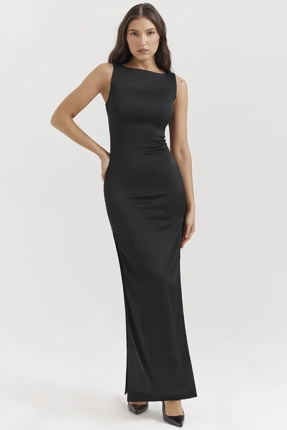 Filomena Black Maxi Dress Filomena Black Maxi Dress