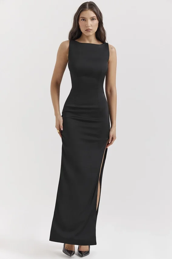 Filomena Black Maxi Dress Filomena Black Maxi Dress