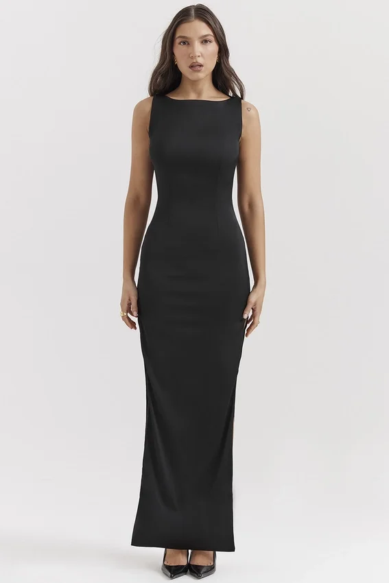 Filomena Black Maxi Dress Filomena Black Maxi Dress