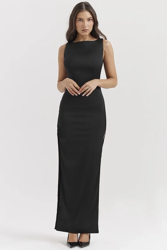 Filomena Black Maxi Dress Filomena Black Maxi Dress