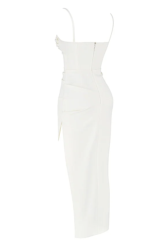 Flora Ivory Satin Corset Dress Flora Ivory Satin Corset Dress