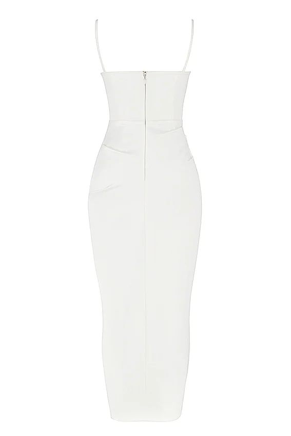 Flora Ivory Satin Corset Dress Flora Ivory Satin Corset Dress