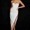Flora Ivory Satin Corset Dress Flora Ivory Satin Corset Dress