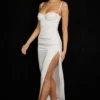 Flora Ivory Satin Corset Dress Flora Ivory Satin Corset Dress