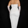Flora Ivory Satin Corset Dress Flora Ivory Satin Corset Dress