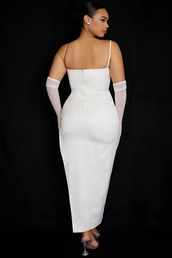 Flora Ivory Satin Corset Dress Flora Ivory Satin Corset Dress