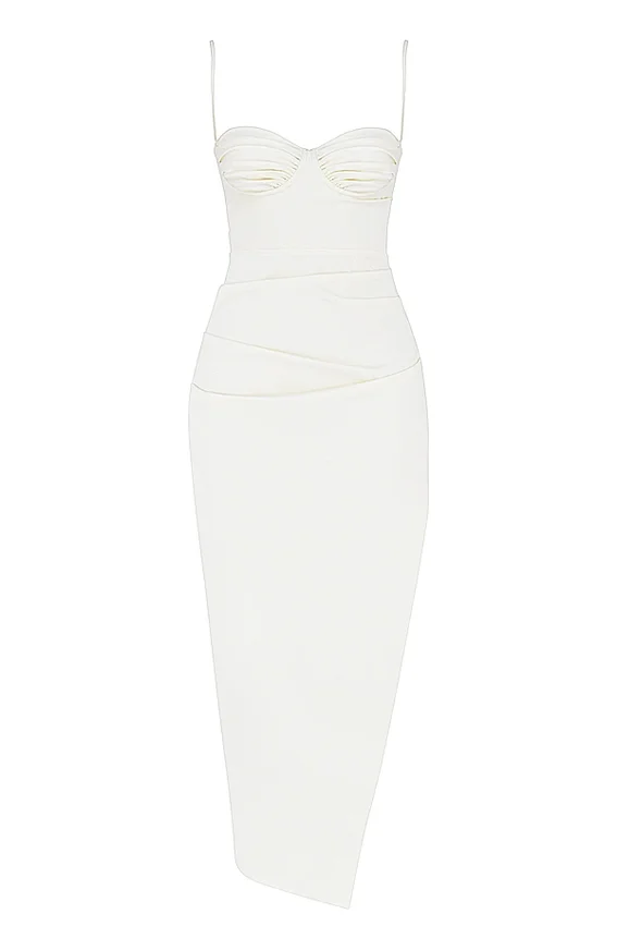 Flora Ivory Satin Corset Dress Flora Ivory Satin Corset Dress