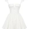 Florence White Cotton Corset Mini Dress Florence White Cotton Corset Mini Dress