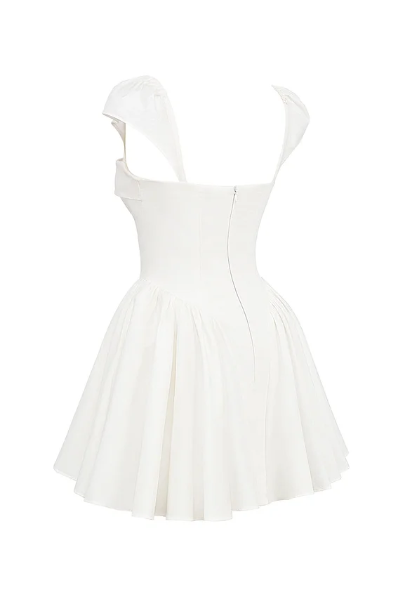 Florence White Cotton Corset Mini Dress Florence White Cotton Corset Mini Dress